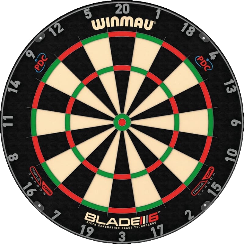 Winmau Blade 6 Triple Core PDC | Beste dartborden 2025